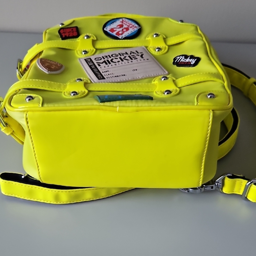 Mickey Expedition Team Bright Yellow Backpack - NWT - Picture 5 of 9